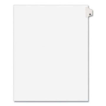 Avery® Preprinted Legal Exhibit Side Tab Index Dividers, Avery Style, 10-tab, 26, 11 X 8.5, White, 25-pack, (1026) freeshipping - TVN Wholesale